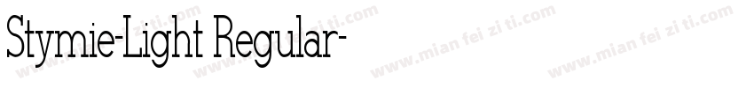 Stymie-Light Regular字体转换